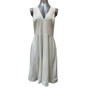 Dress The Population Catalina V Neck Fit & Flare Dress Women's Size XXL Ivory